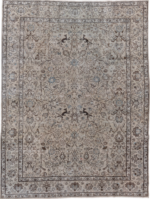 Vintage Tabriz Area Rug (7' x 9')